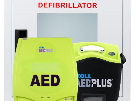 Zoll AED Plus - Recertified AED Value Package with Semi Recessed Cabinet Hot on Sale