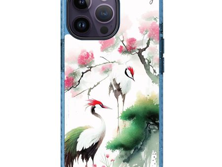 Pines & cranes iPhone 14 Pro Durashock Case Fashion