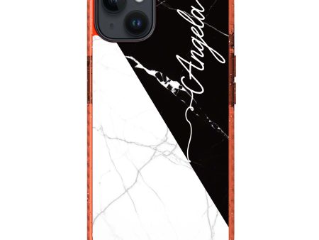 Black And White Marble iPhone 14 Plus Durashock Case Supply