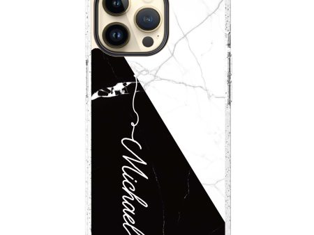 White And Black Marble Durashock Case Discount