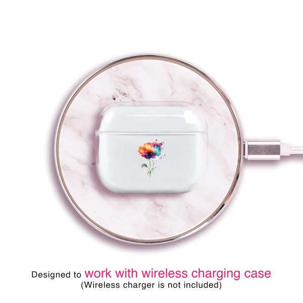 A Beautiful Watercolour Flower AirPods 3 Case Cheap