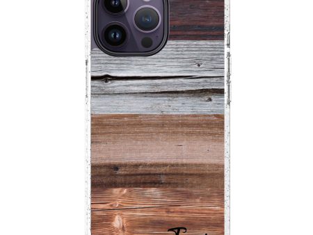 Wood Grain Varigegated iPhone 14 Pro Durashock Case Sale