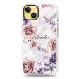 White Marble & Flower iPhone 14 Plus Durashock Case Sale