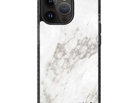 Simple White Marble iPhone 14 Pro Max Durashock Case Discount