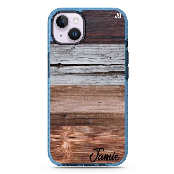 Wood Grain Varigegated iPhone 14 Durashock Case Online