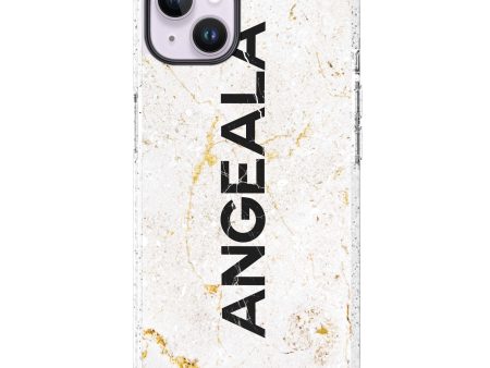 White Marble iPhone 14 Plus Durashock Case Online Hot Sale