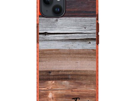 Wood Grain Varigegated iPhone 14 Durashock Case Online