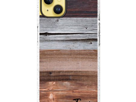 Wood Grain Varigegated iPhone 14 Plus Durashock Case on Sale