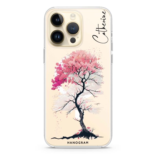 A Cherry tree iPhone 13 Pro Max MagSafe Compatible Ultra Clear Case Cheap