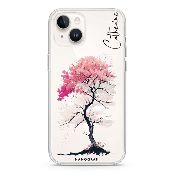 A Cherry tree iPhone 14 Plus MagSafe Compatible Ultra Clear Case Cheap