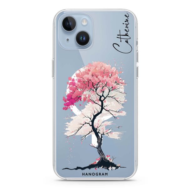 A Cherry tree iPhone 14 Plus MagSafe Compatible Ultra Clear Case Cheap