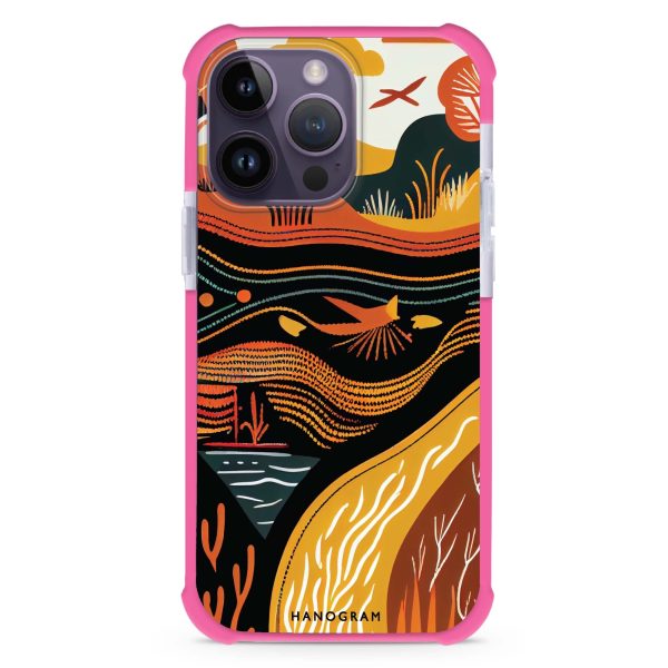 Abstract painting iPhone 13 Pro Max MagSafe Compatible Ultra Shockproof Case Fashion