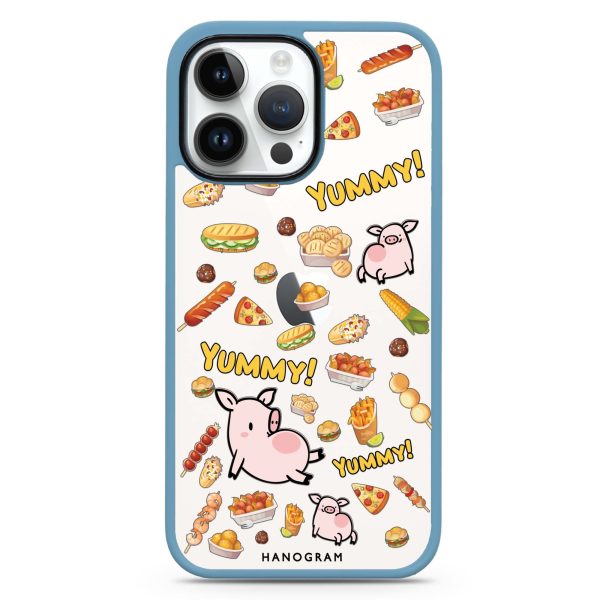 Yummy Piggy iPhone 14 Pro Impact Guard Bumper Case Online now