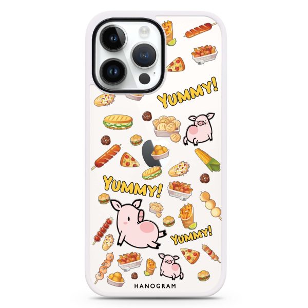 Yummy Piggy iPhone 14 Pro Impact Guard Bumper Case Online now