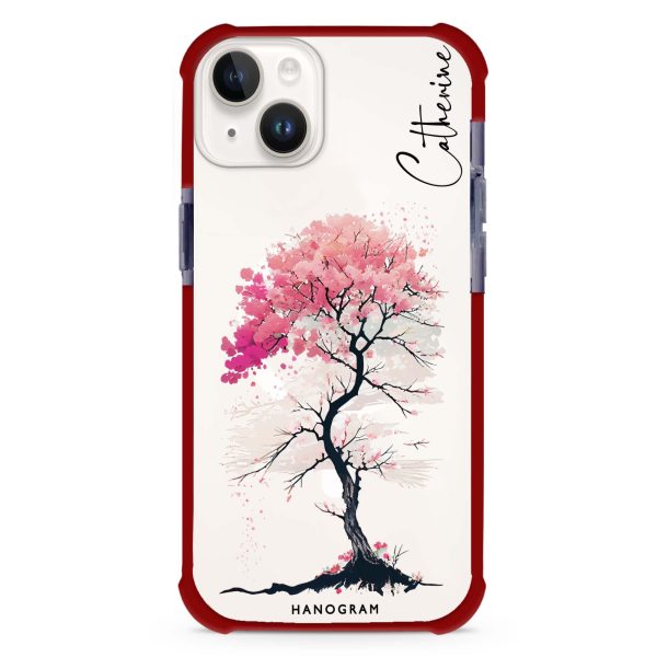 A Cherry tree iPhone 14 MagSafe Compatible Ultra Shockproof Case For Sale