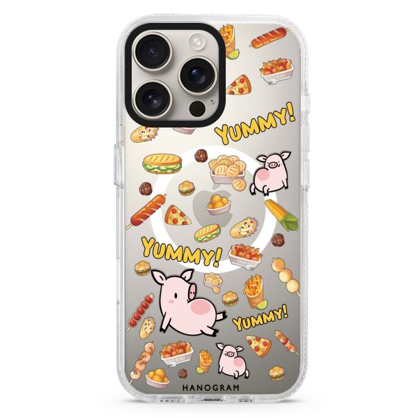 Yummy Piggy MagSafe Compatible Ultra Clear Case Fashion