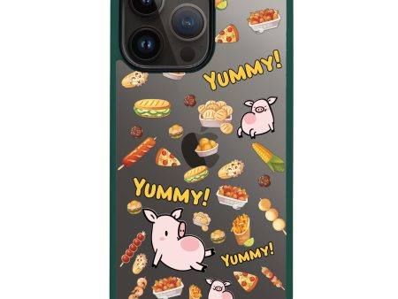 Yummy Piggy iPhone 14 Pro Impact Guard Bumper Case Online now