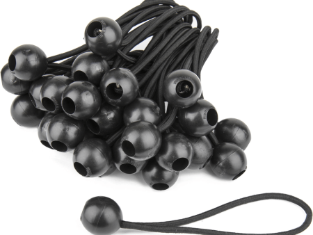 Kupo Heavy-Duty 6  Black Bungee Loops (50-Pack) Sale