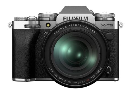 FUJIFILM X-T5 Mirrorless Camera with 16-80mm Lens (Silver) For Sale