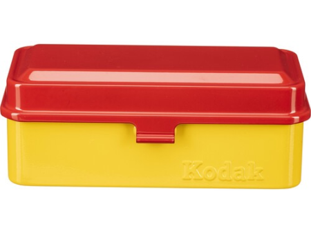 Kodak Steel 120 135mm Film Case (Red Lid Yellow Body) For Discount