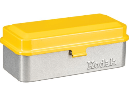 Kodak Steel 35 120 Film Case Yellow Silver Cheap