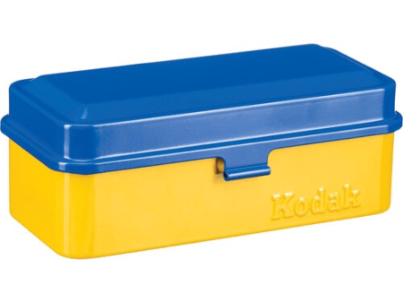 Kodak Steel 120 135mm Film Case (Blue Lid Yellow Body) Online Hot Sale