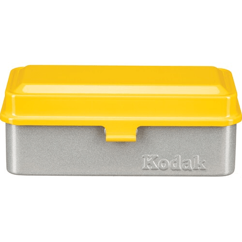 Kodak Steel 35 120 Film Case Yellow Silver Cheap