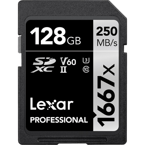 Lexar 128GB Professional 1667x UHS-II SDXC Memory Card (2-Pack) Sale