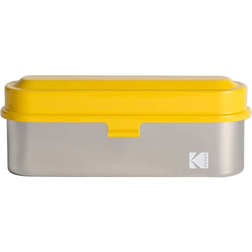 Kodak Steel 135mm Film Case (Yellow Lid Silver Body) Supply