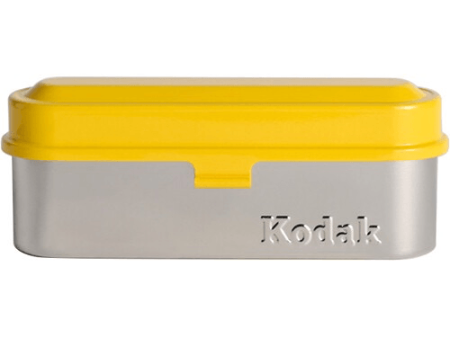 Kodak Steel 135mm Film Case (Yellow Lid Silver Body) Supply