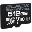 Delkin Devices 512GB BLACK UHS-I microSDXC Memory Card with SD Adapter Online now