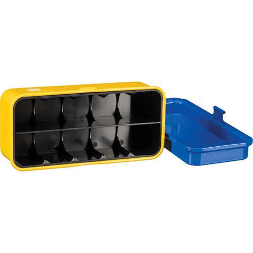 Kodak Steel 120 135mm Film Case (Blue Lid Yellow Body) Online Hot Sale