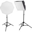 Westcott uLite LED 2-Light Collapsible Softbox Kit with 2.4 GHz Remote, 45W Fashion